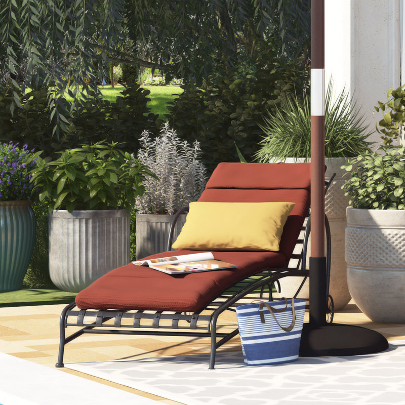 Polyester Indoor/Outdoor Chaise Lounge Cushion & Reviews Birch Lane